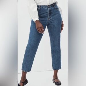 Everlane | The Curvy 90s Cheeky Straight Cropped Jean | Raw Hem | EUC